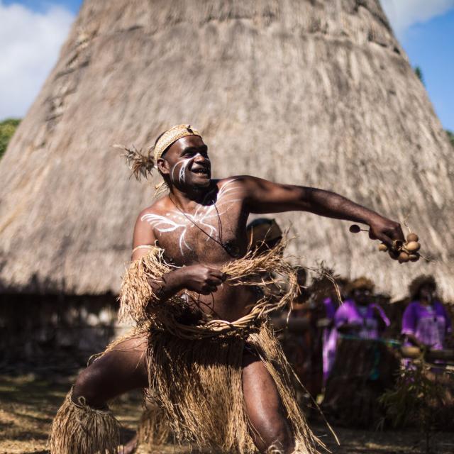 Danse Kanak au Centre Culturel Tjibaou