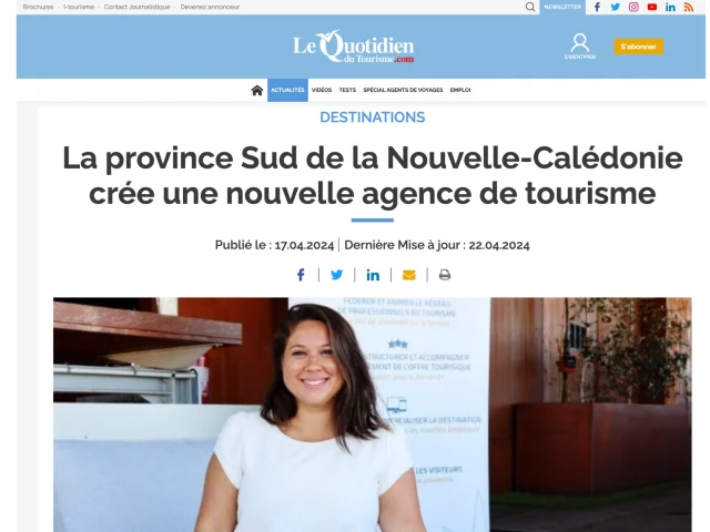 Le Quotidien Touristique 12 Avril 2024