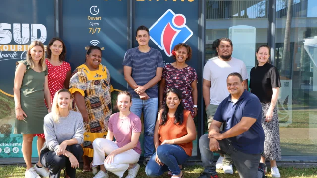 Photo de groupe de l'équipe Sud Tourisme NC